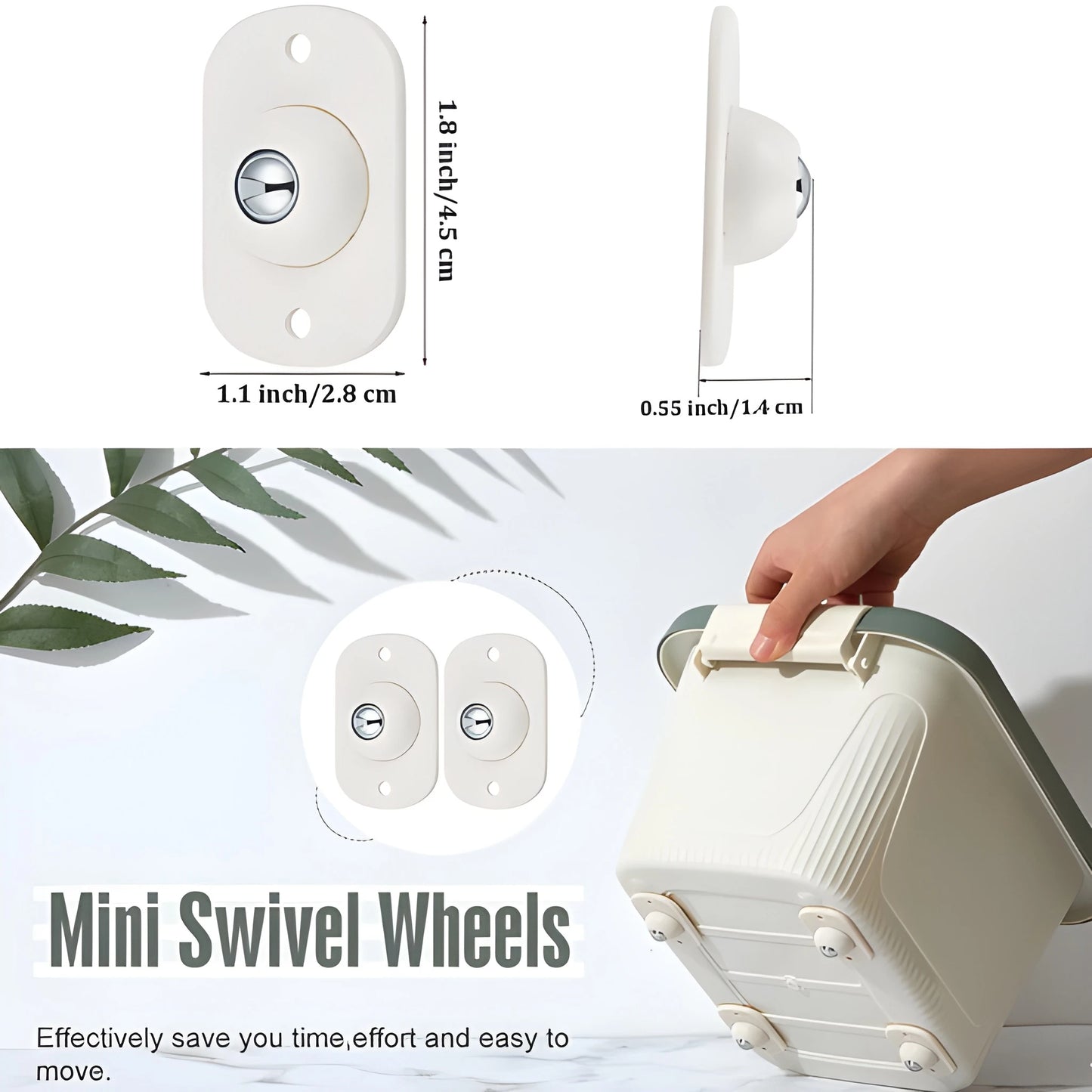 Heavy Duty 360° Moving Wheels (PACK OF 12)