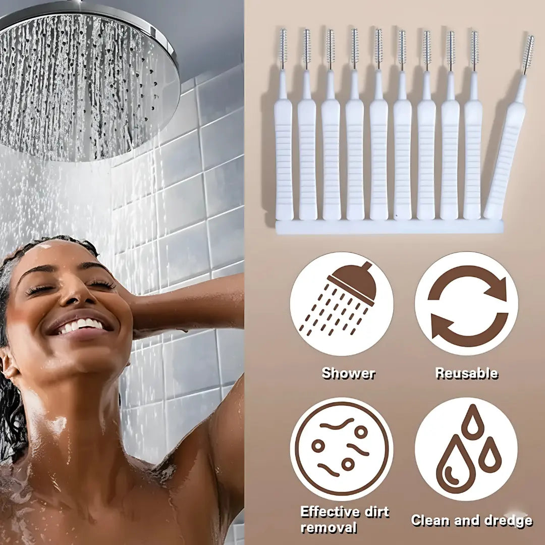 Shower Nozzle Cleaning Brush | Mini Gap Cleaning | Pack Of 10