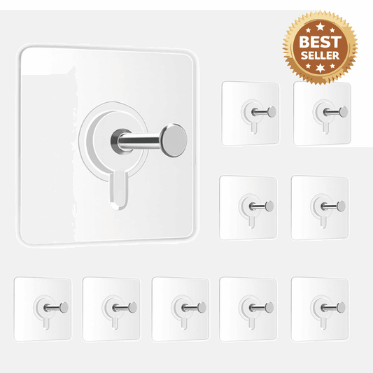 Photo Frame Hooks for Wall Without Drilling | Pack of 10 - ZenGoods