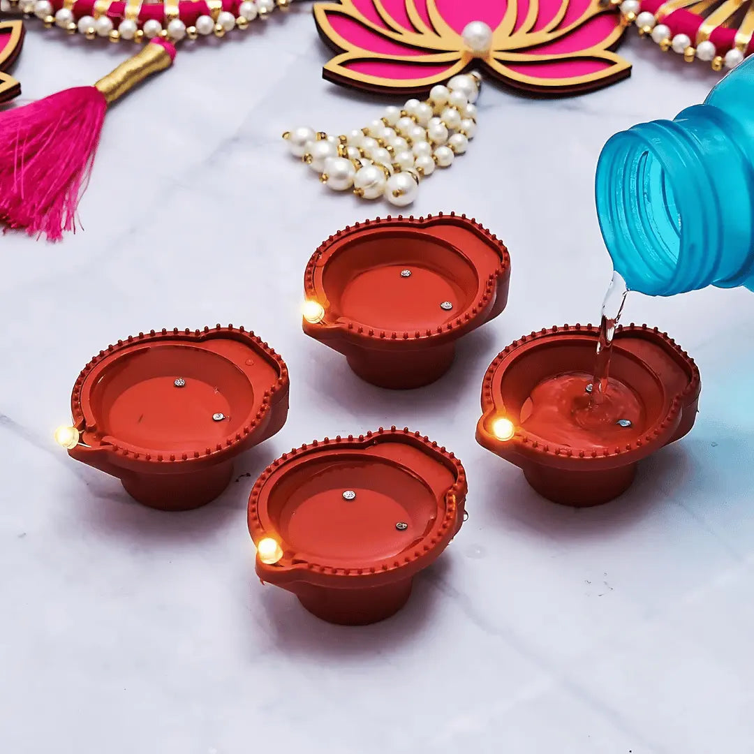 Water Diyas for Decoration | Kids & Pets Friendly