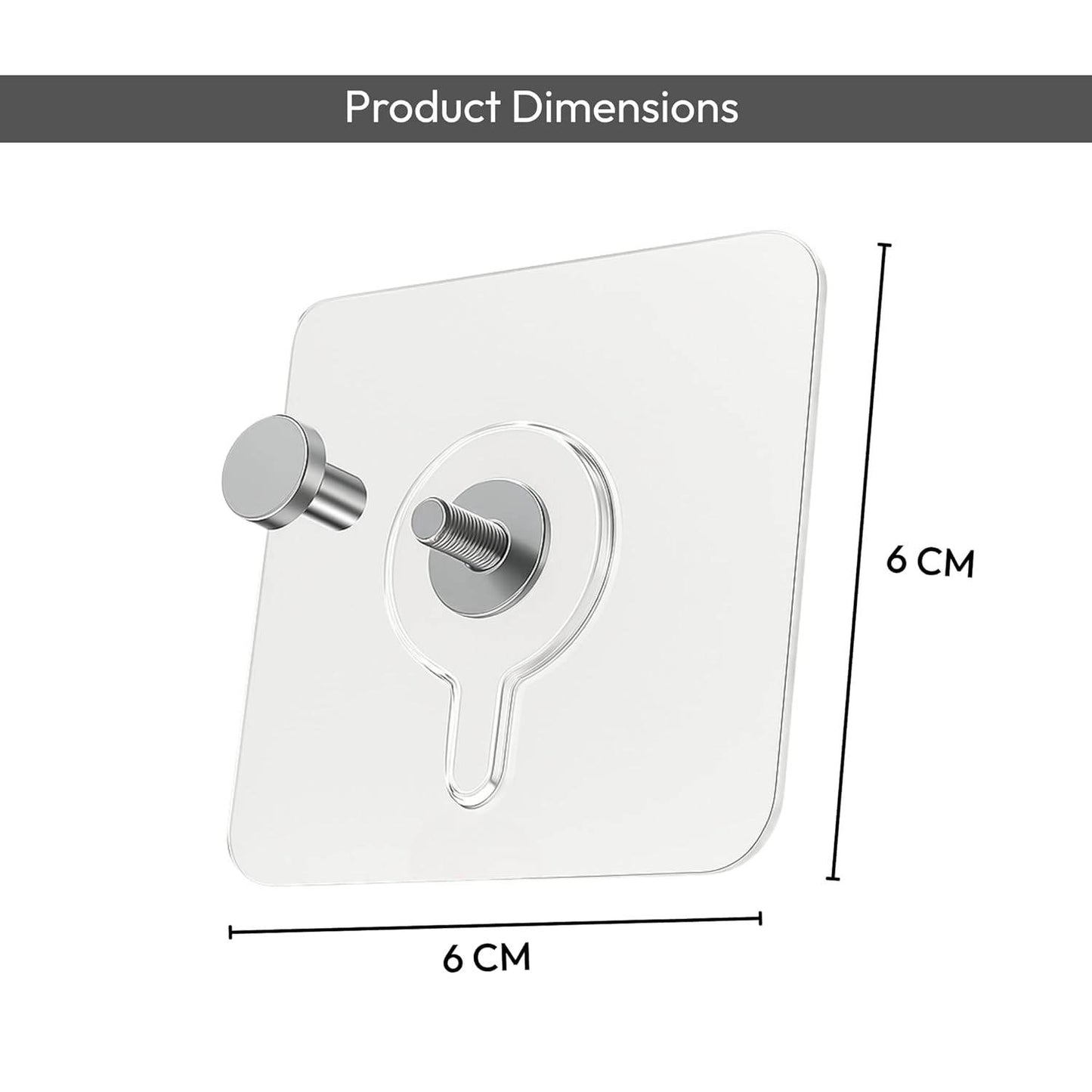 Photo Frame Hooks for Wall Without Drilling | Pack of 10 - ZenGoods