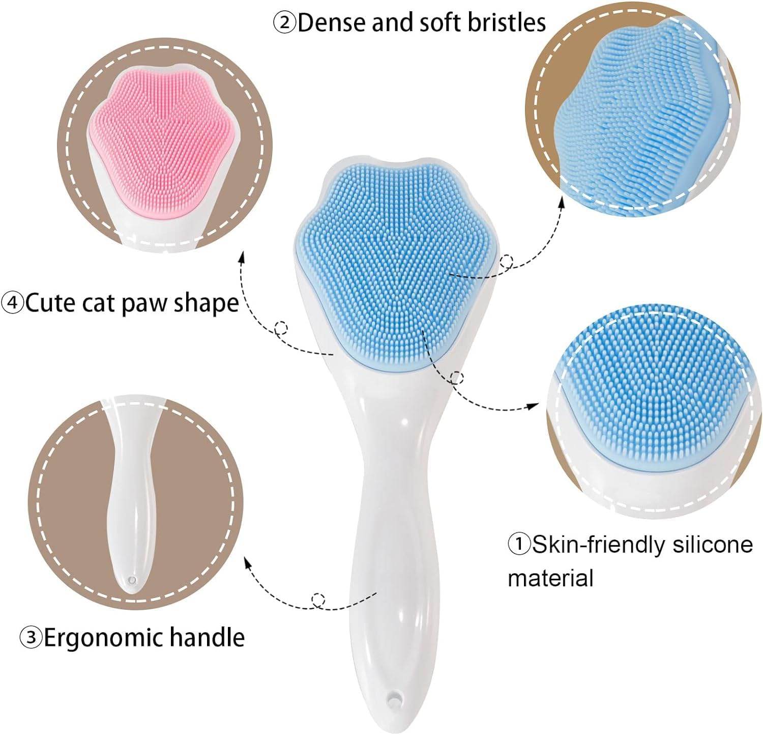 Silicone Face Scrubber Facial Brush - ZenGoods