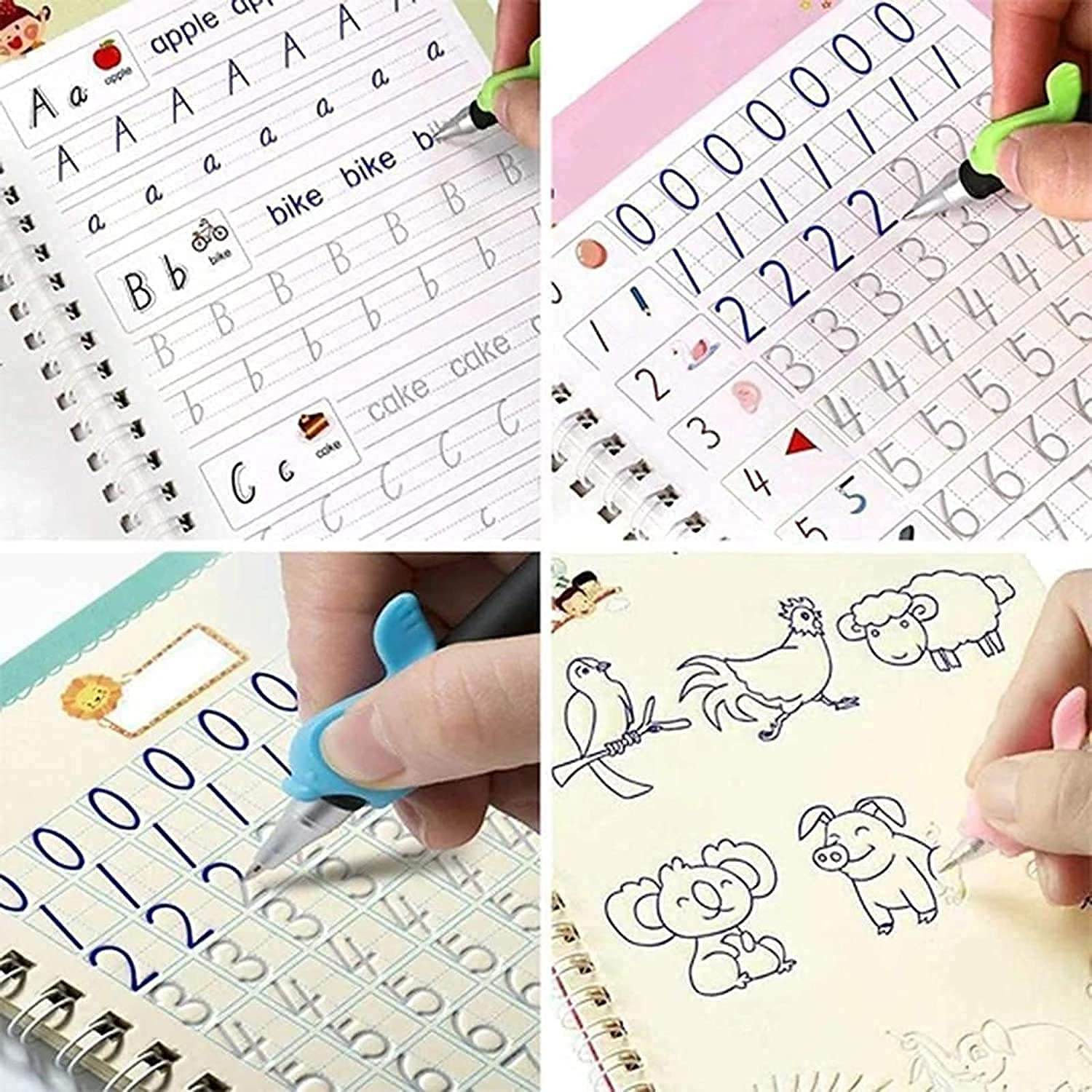 Sank Magic Practice Book (4 BOOK +1 PEN + 10 REFILL) - ZenGoods