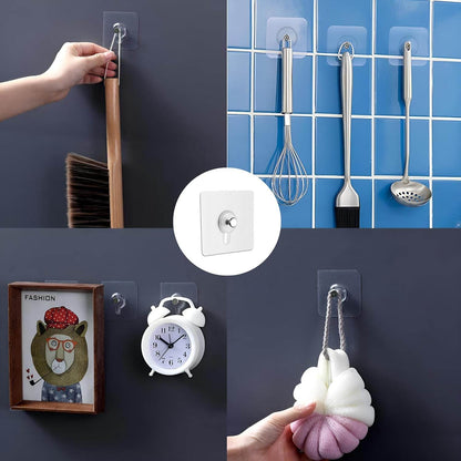 Photo Frame Hooks for Wall Without Drilling | Pack of 10 - ZenGoods
