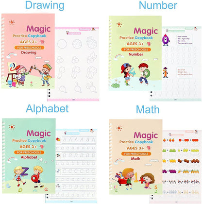 Sank Magic Practice Book (4 BOOK +1 PEN + 10 REFILL) - ZenGoods