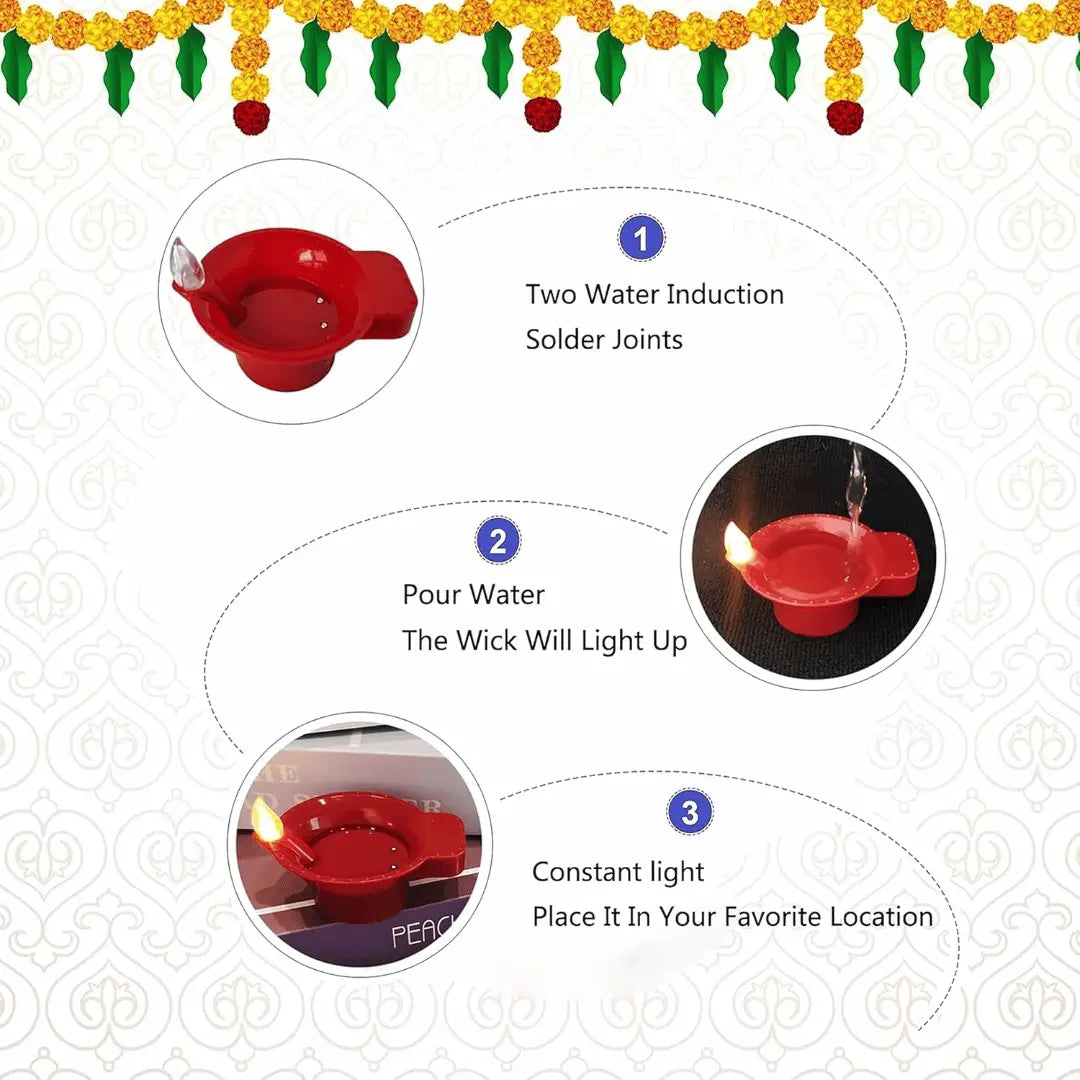 Water Diyas for Decoration | Kids & Pets Friendly