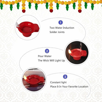 Water Diyas for Decoration | Kids & Pets Friendly