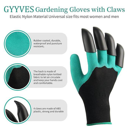 Waterproof Gardening Gloves With Claws - ZenGoods
