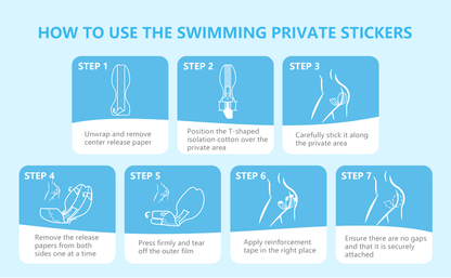 Women's Waterproof Swimming Stickers | Dirt Prevention for Daily Activities | Pack Of 7 - ZenGoods