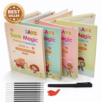 Sank Magic Practice Book (4 BOOK +1 PEN + 10 REFILL) - ZenGoods