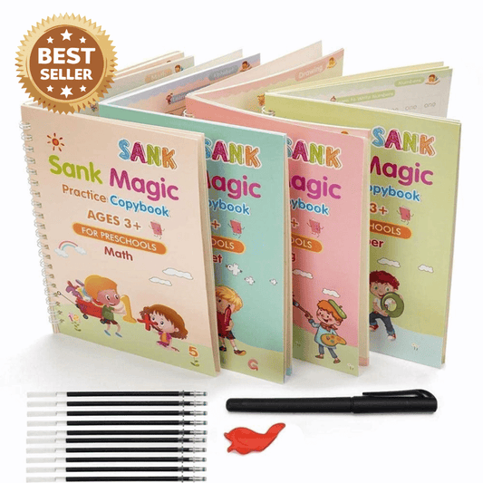 Sank Magic Practice Book (4 BOOK +1 PEN + 10 REFILL) - ZenGoods
