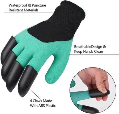 Waterproof Gardening Gloves With Claws - ZenGoods