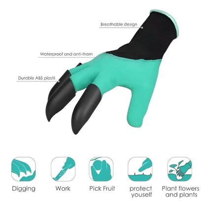 Waterproof Gardening Gloves With Claws - ZenGoods